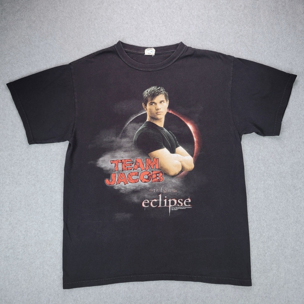 Anvil Twilight Eclipse T-Shirt Men Large Black Team Jacob Taylor Lautner 2010